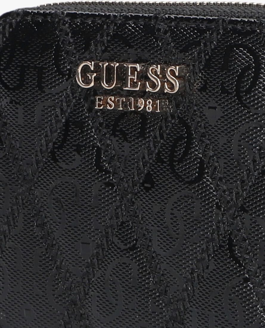 GUESS zwarte guess portemonnee adi slg small zip around