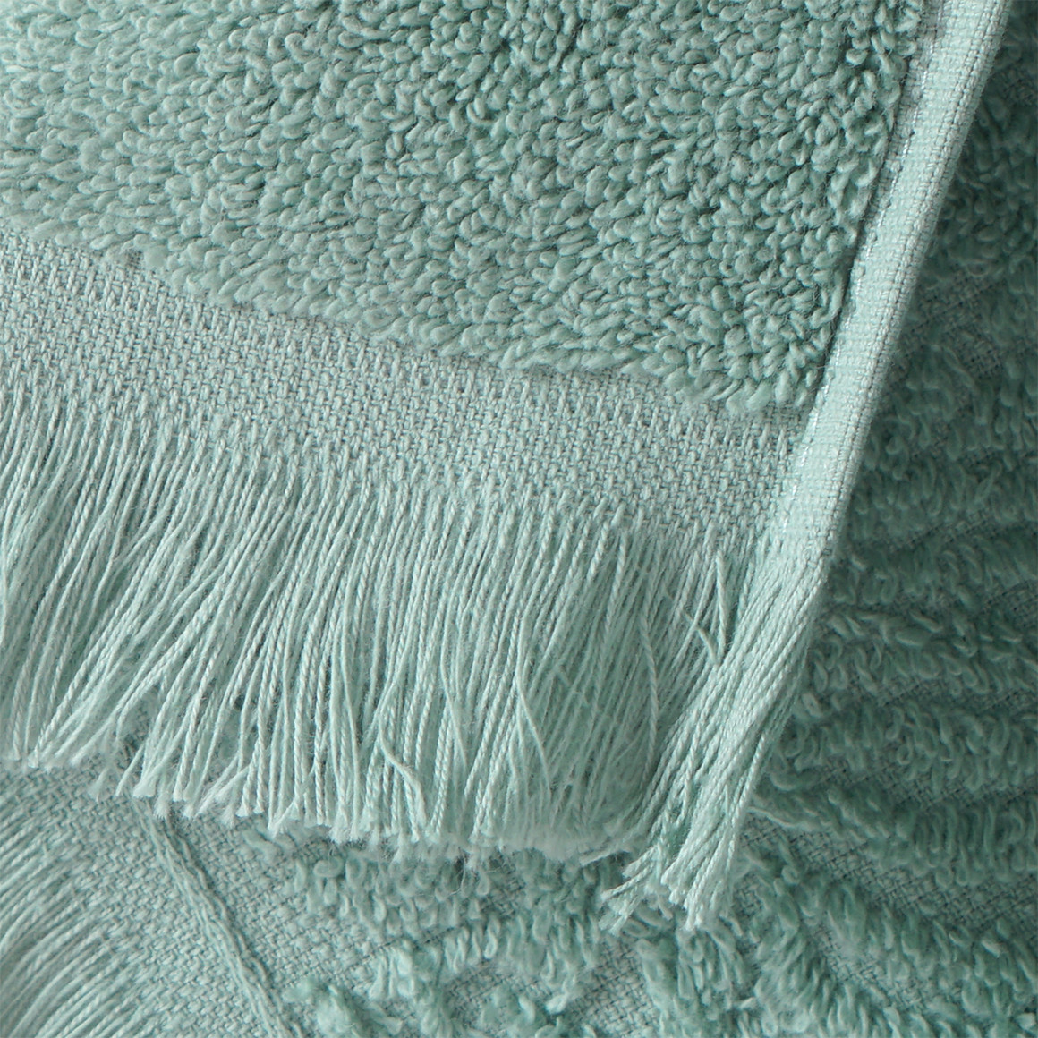 My Home Handtuch mit Jacquard-Muster salbei