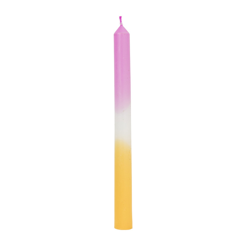 Dinerkaars dipdye - roze/oranje - ø2.15x25 cm
