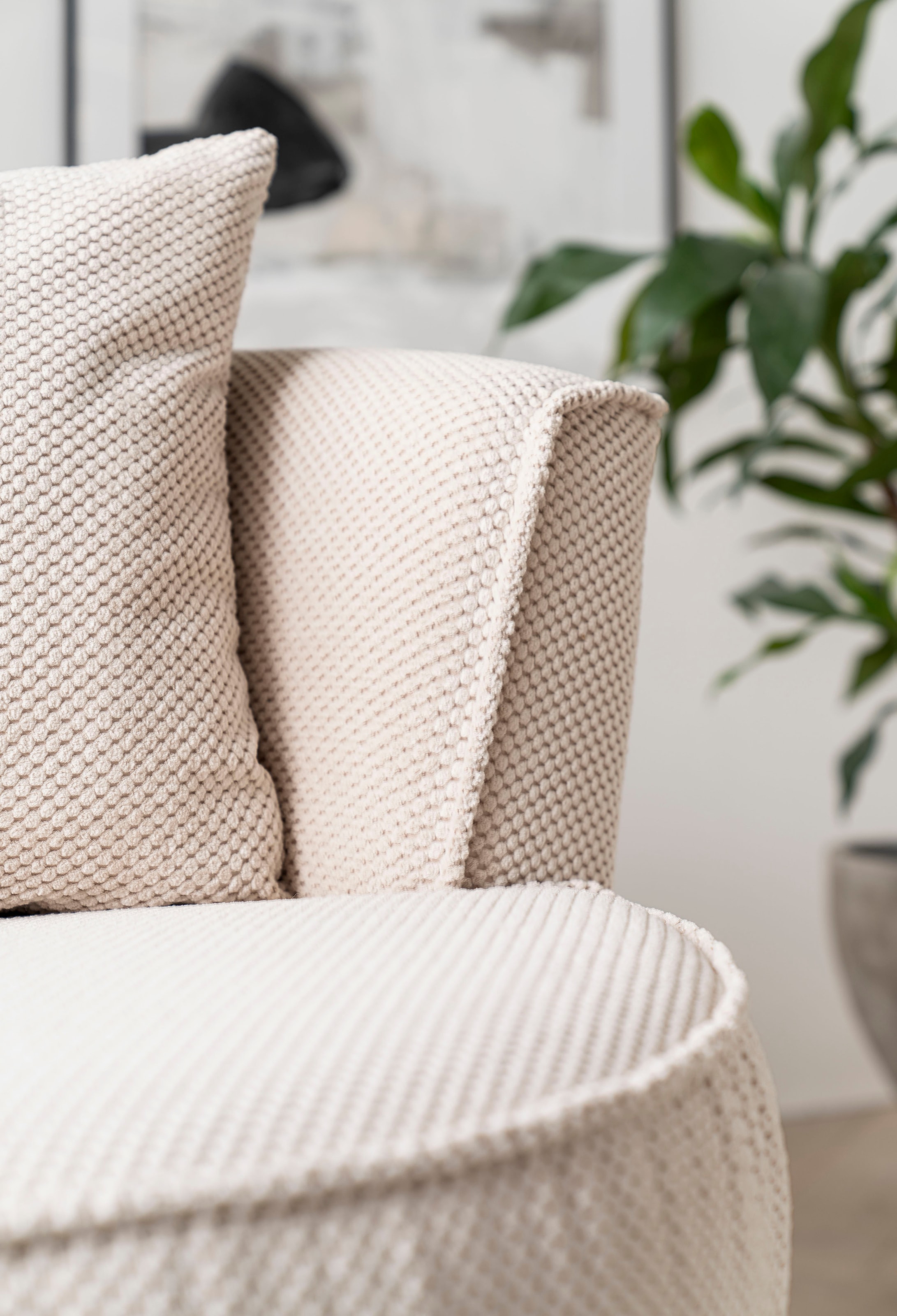 Home affaire Drehsessel »MAISIE, Love Seat XXL, Lese-Sessel BIG-« Sessel in MEGA CORD u. Web-Velours, 360 Grad drehbar