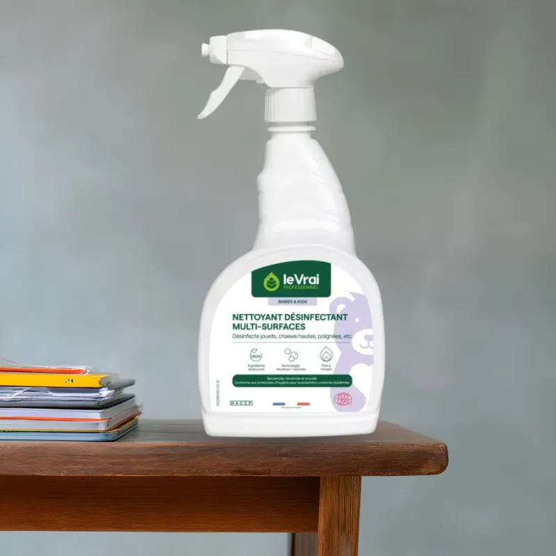 LE VRAI - Spray nettoyant désinfectant multi-surfaces - Ecocert - 750ml