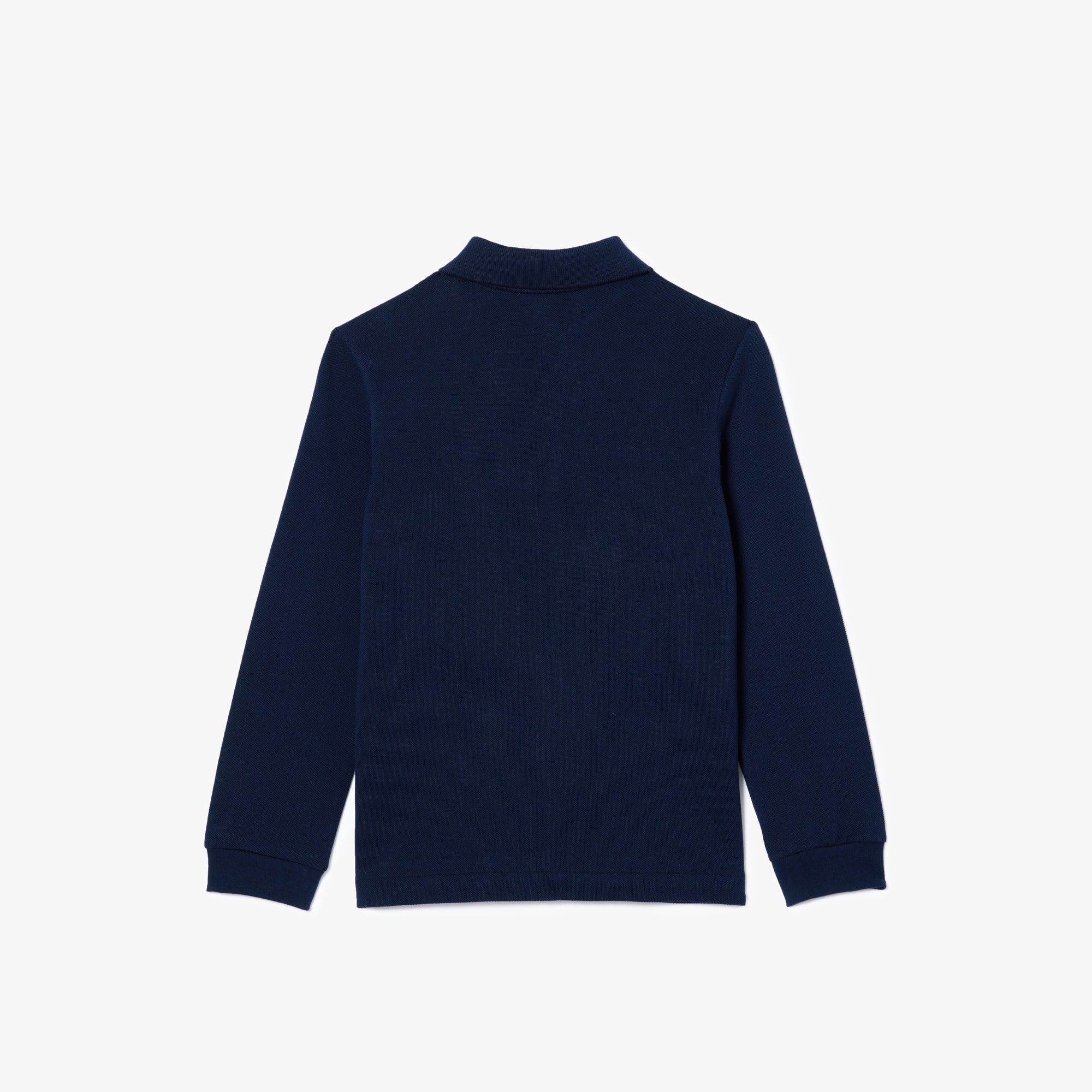 Polo regular fit à manches longues enfant Lacoste en petit piqué uni Polos - Bleu - Lacoste - Enfant