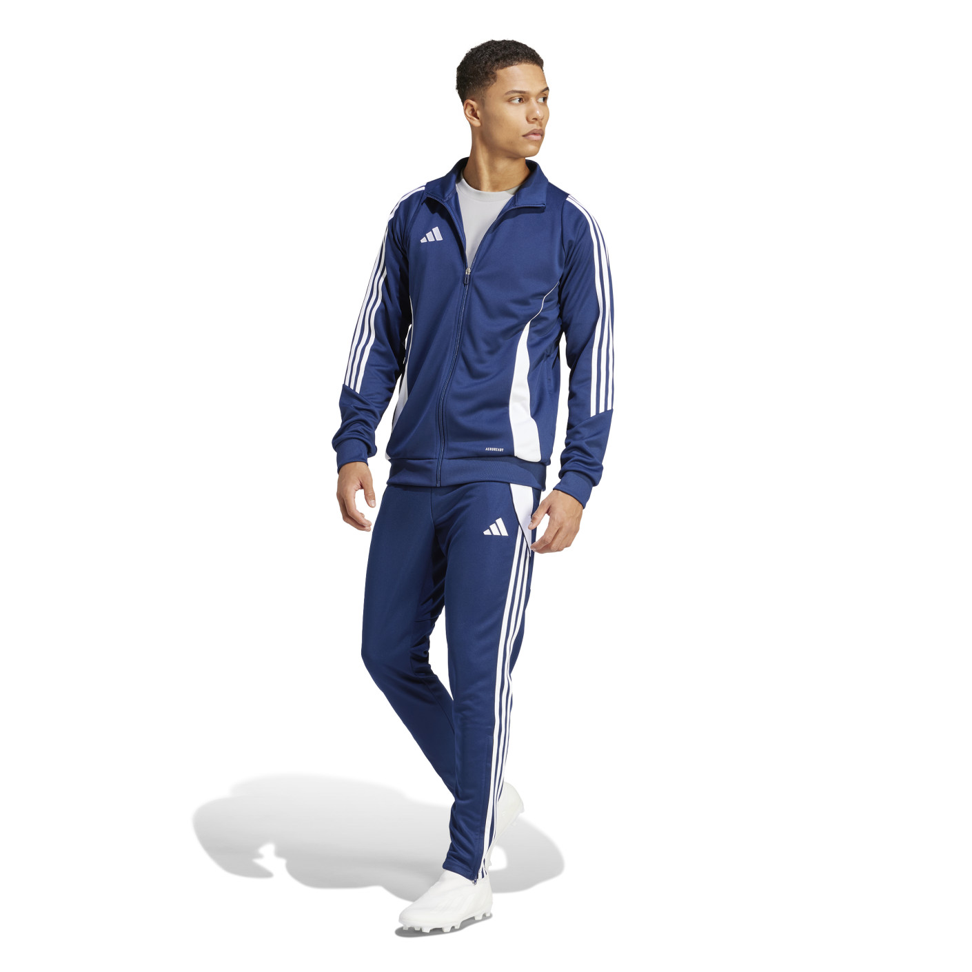 Adidas Tiro 24 Trainingsjack Donkerblauw Wit