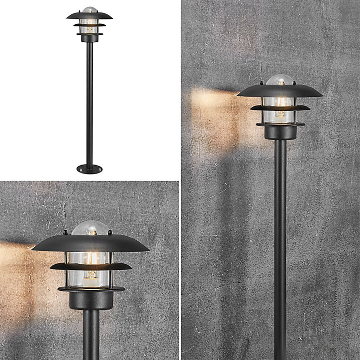 Potelet Marselis E27 H95cm IP44 Nordlux Noir
