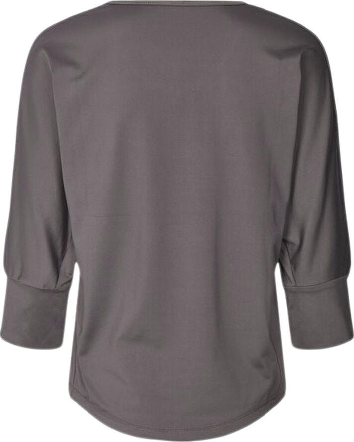 Carite Heidi trænings T-shirt m. 3/4 ærmer Grå