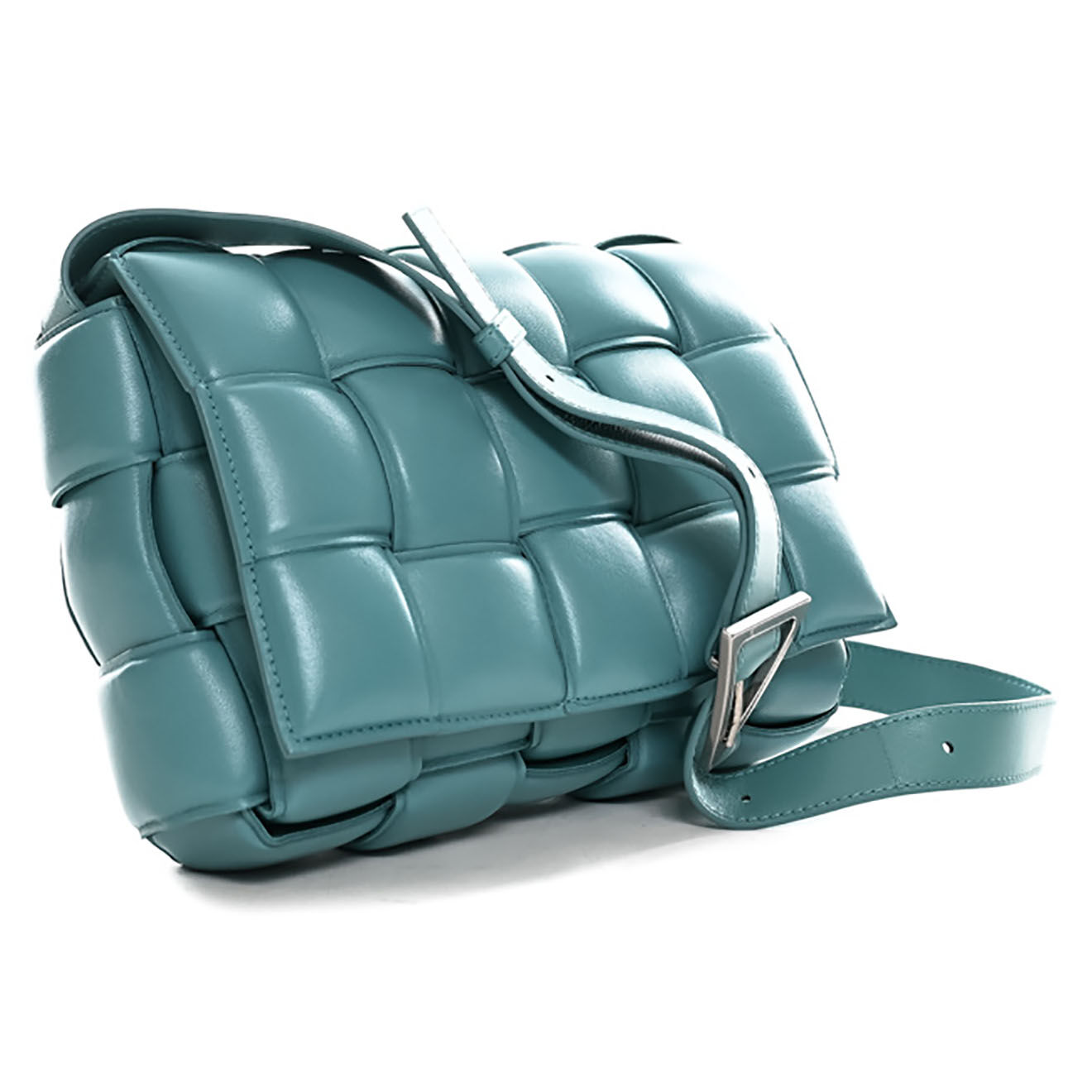 Bottega Veneta Sac bandoulière en Cuir Cassette bleu - Neuf - Longueur 24 cm