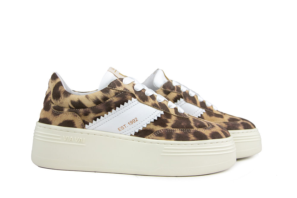 Via Via Sneaker Isa Romy Giaguaro Brown