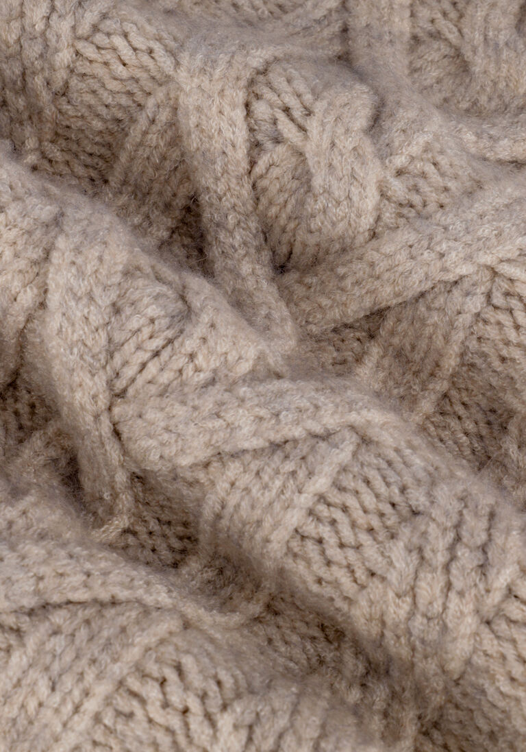 CO\\'COUTURE zand co'couture trui jenesse cable crop knit