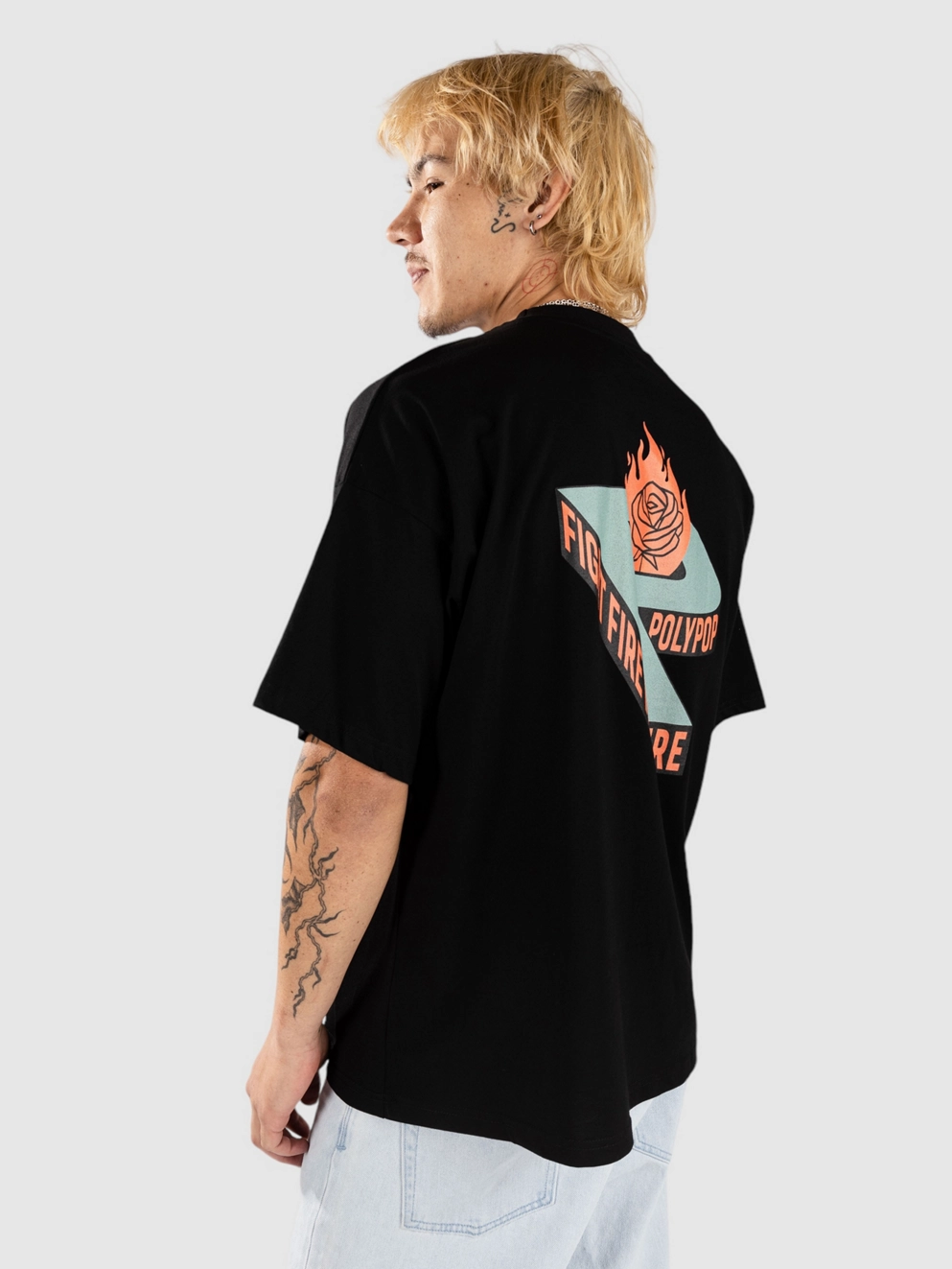 Polypop Big P T-Shirt black