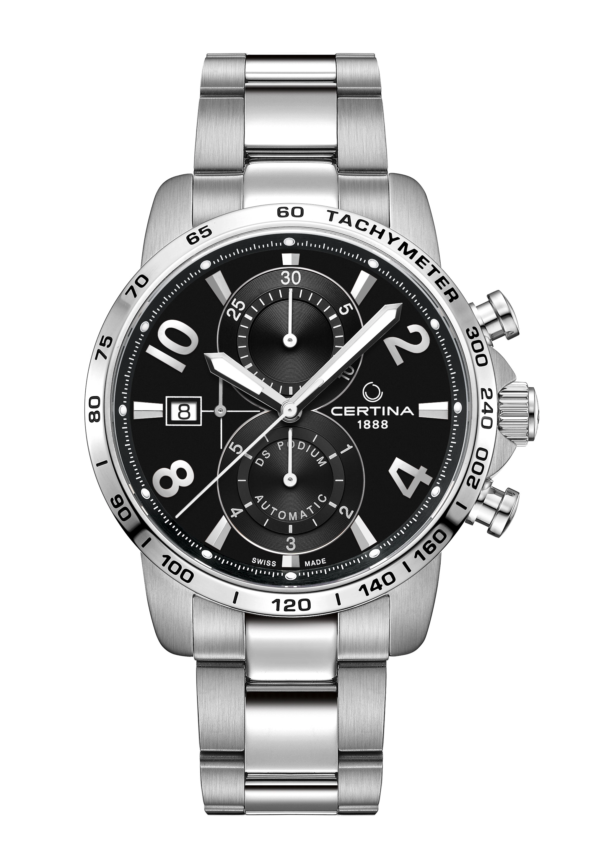 Certina DS Podium Automatik Herrenchronograph Schwarz