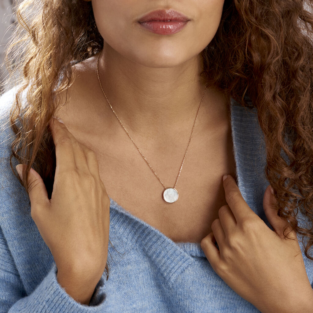 Collier Alta Plaqué Or Jaune Nacre
