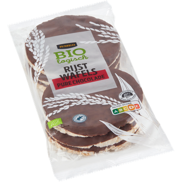 Jumbo Biologisch Rijstwafels Pure Chocolade 100 g
