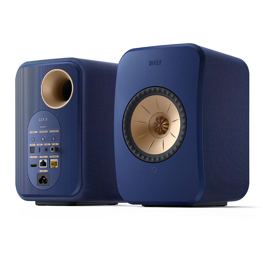 KEF LSX II Bleu Cobalt + Audio-Technica AT-LP70XBT Noir
