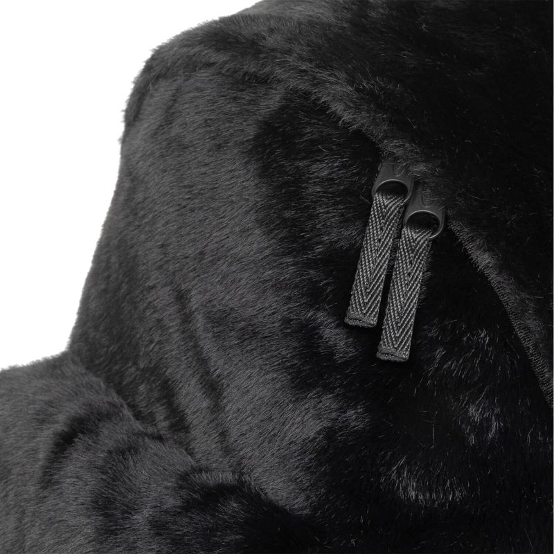 Sac à dos Padded Pak'r 40 cm effet fourrure Fuzzy Black
