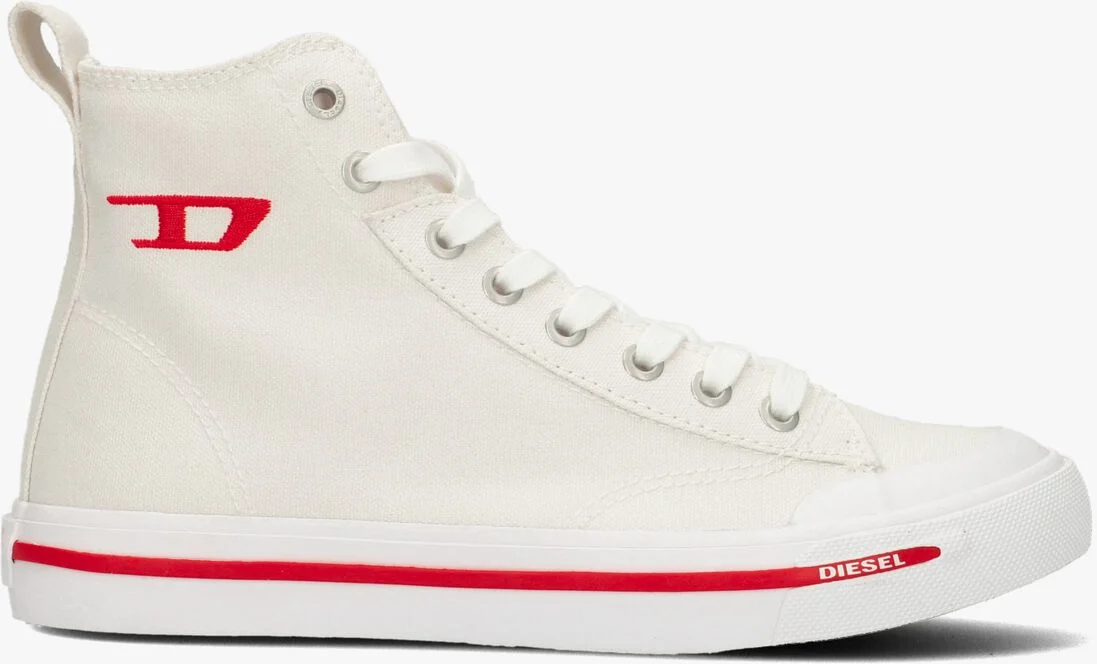 DIESEL witte diesel hoge sneaker s-athos mid dames