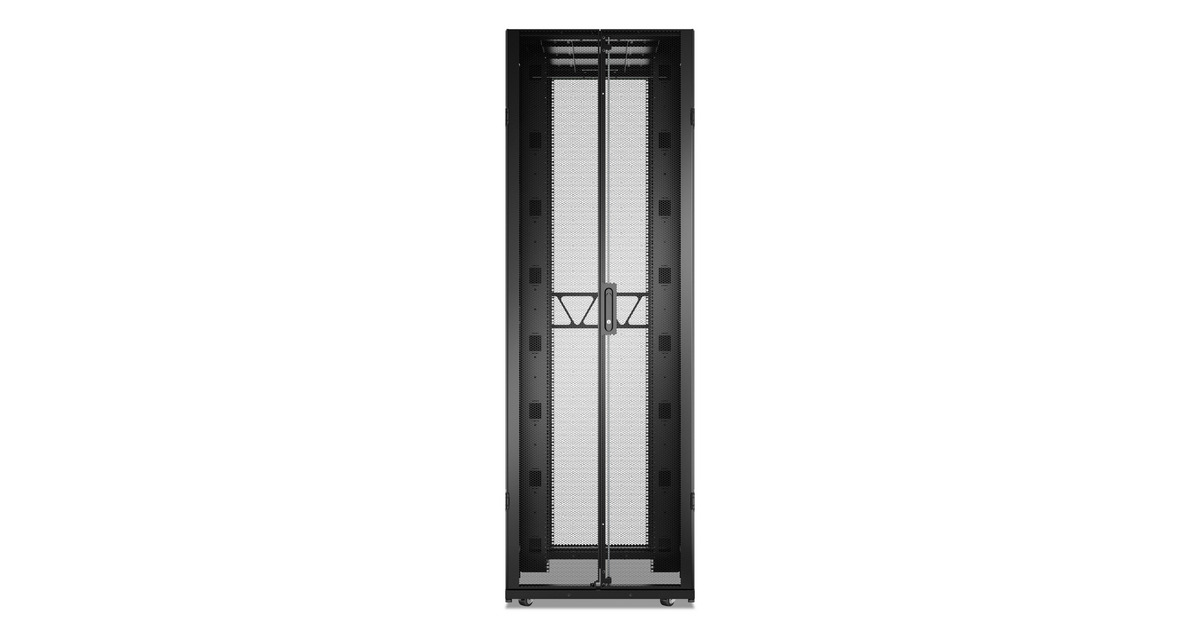 APCNetShelter SX AR3388B2, Gen 2, 52U server rack  (Zwart/groen, 2436H x 800B x 1200D mm, met zijkanten)