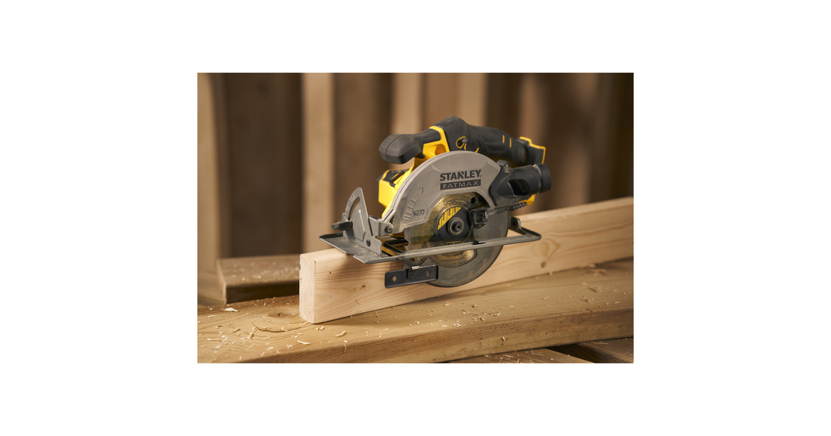 StanleyFATMAX V20 18V Handcirkelzaag  (Zwart/geel, Accu en oplader niet inbegrepen)
