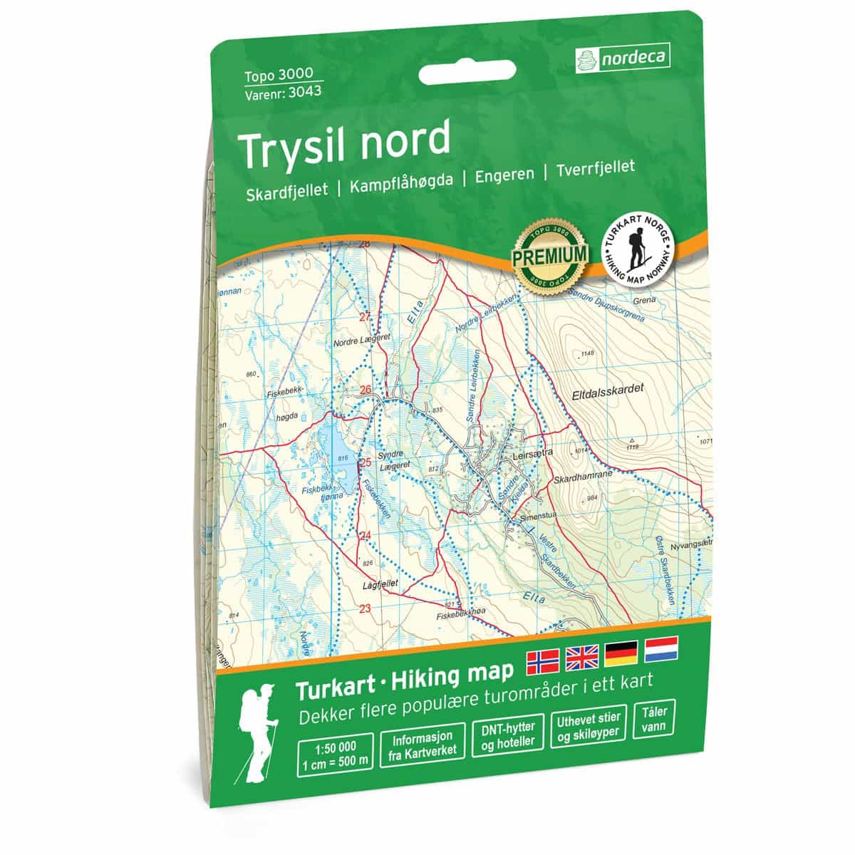 Nordeca Topo 3000 1:50 000 Trysil nord