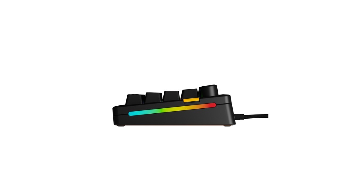 GloriousGMMK 3 HE 65% Prebuilt Wired Black, gaming toetsenbord  (Zwart, US lay-out, Glorious Fox, 65%, RGB, GPBT-doubleshot keycaps, Knob)