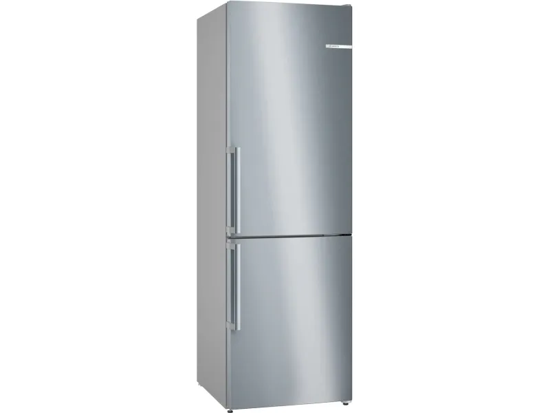 Bosch Serie | 4 KGN49VXCT - Køleskab/fryser - bund-fryser - bredde: 70 cm - dybde: 66.7 cm - højde: 203 cm - 440 liter - Klasse C - sort inox