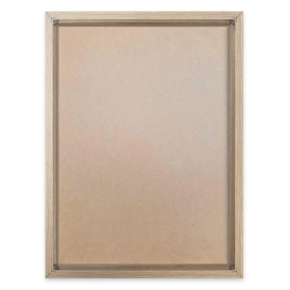 Abstracte wanddecoratie set met structuur Bogen - 40x30cm - Wit