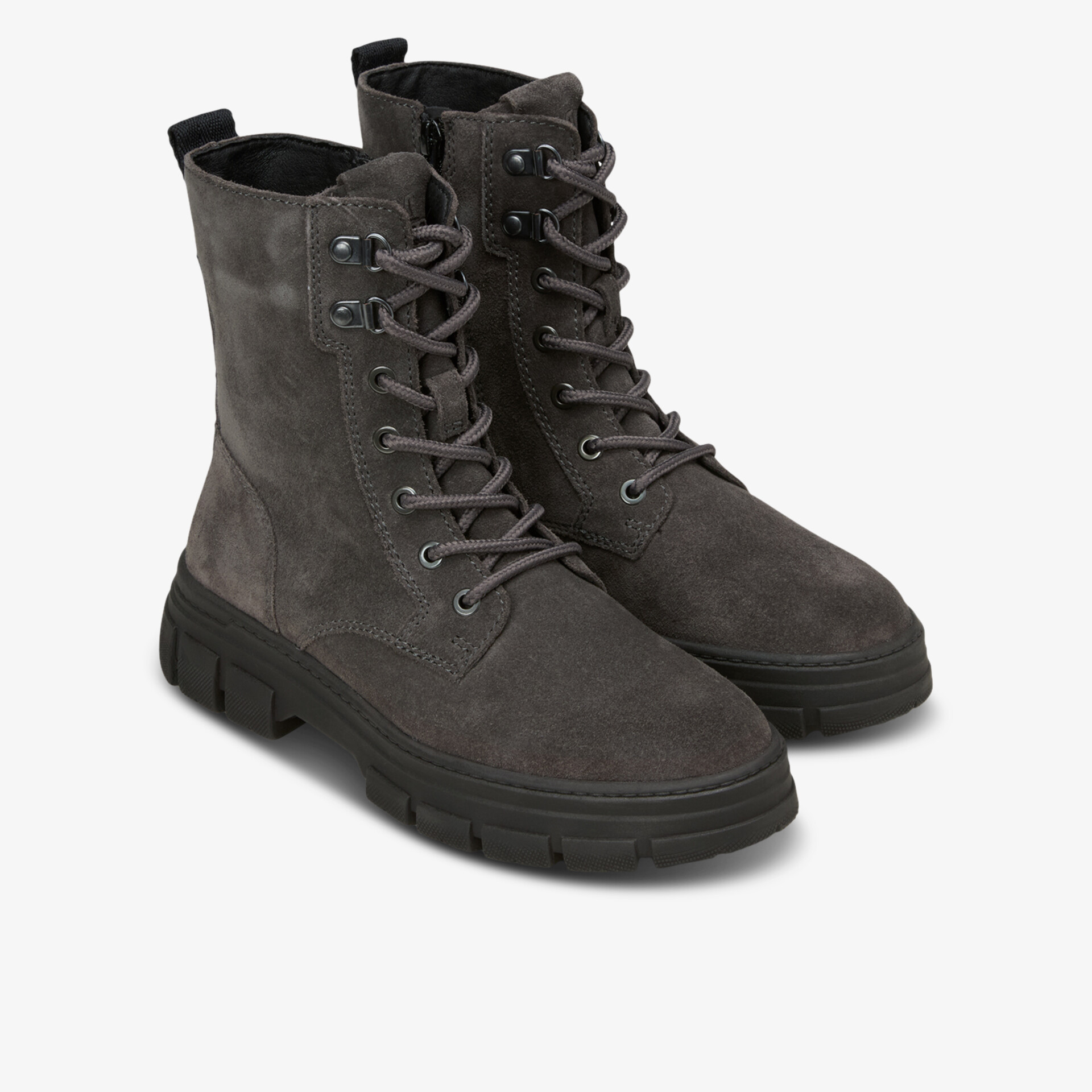 Marc O´Polo Damen Schnürstiefeletten grau