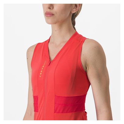 Maillot Sans Manches Femme Castelli Anima 4 Rouge