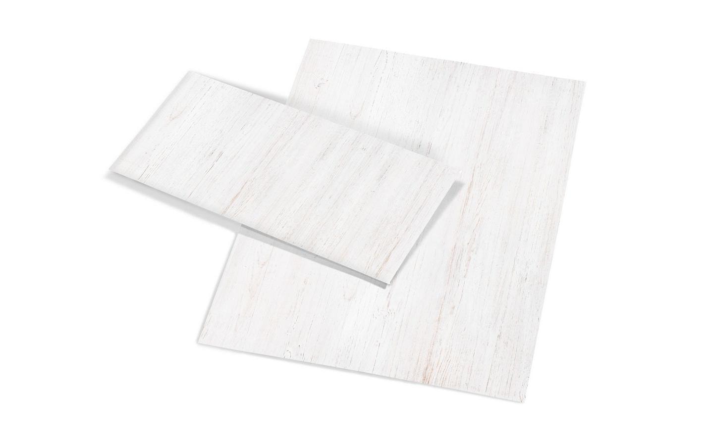 Motivpapier Holz A4, 200 g, 50 Blatt, WeissIdeal zum Bedrucken