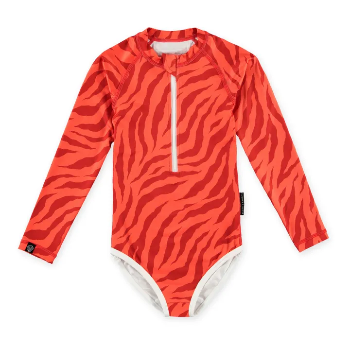 Beach & Bandits Maillot 1 Pièce Anti-UV Stripes Of Love | Rouge
