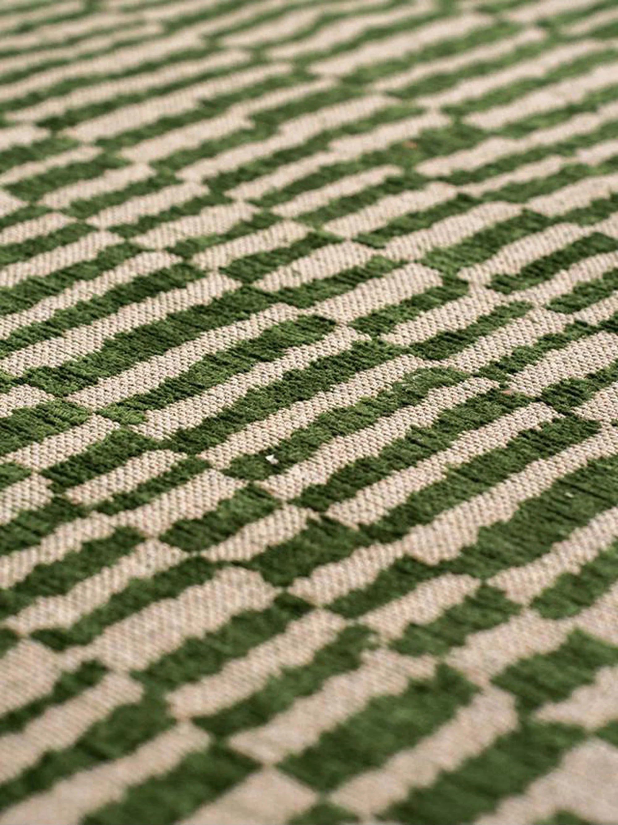 Wasbaar jacquard in- & outdoor vloerkleed Berber