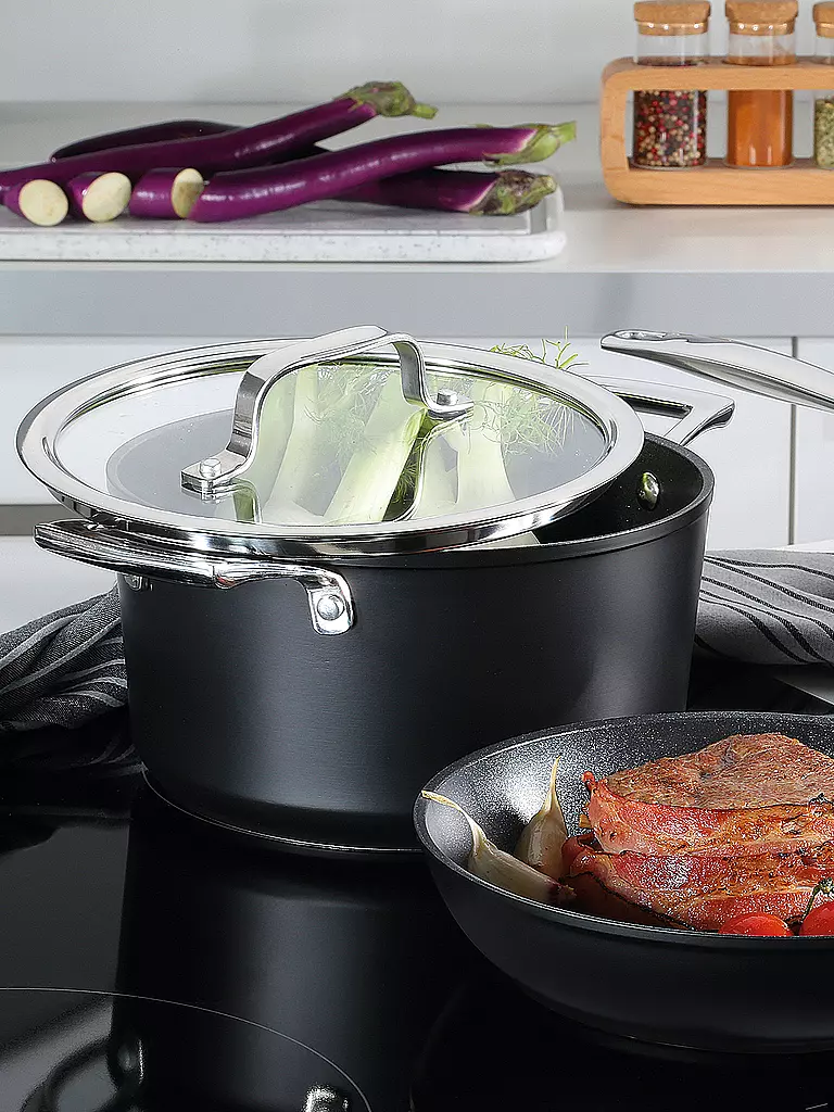 SPRING Bratentopf MERIDIAN Intense Pro 20cm / 3l Antihaft schwarz