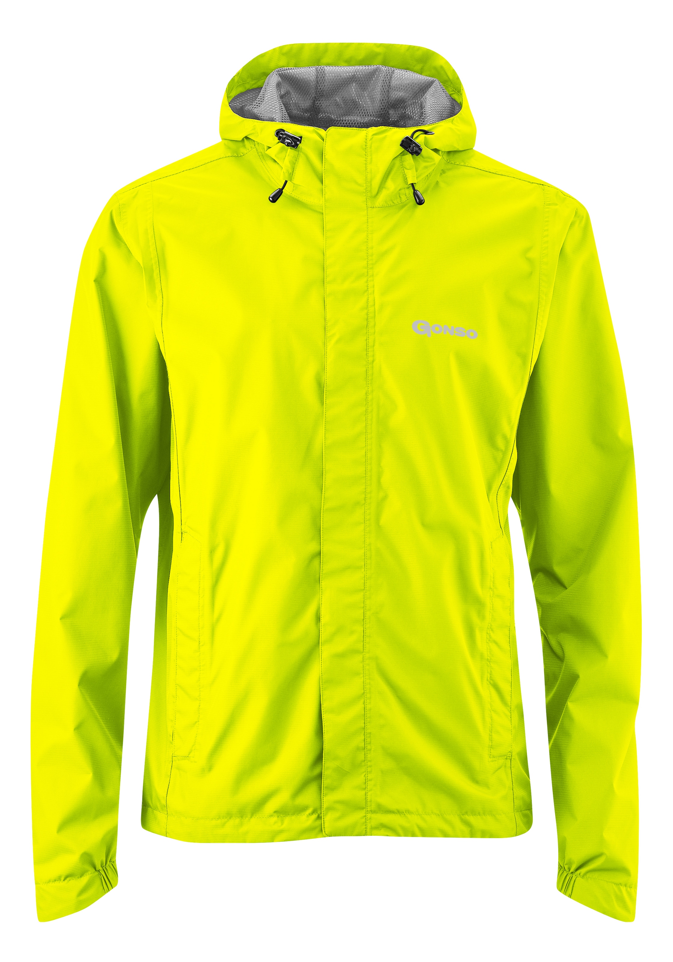 Gonso Fahrradjacke »Save Light« Herren Regenjacke wind- und wasserdicht, Radjacke mit Kapuze