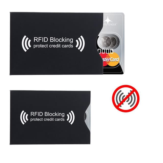10x RFID-blokerende beskyttelsesetui til kreditkort