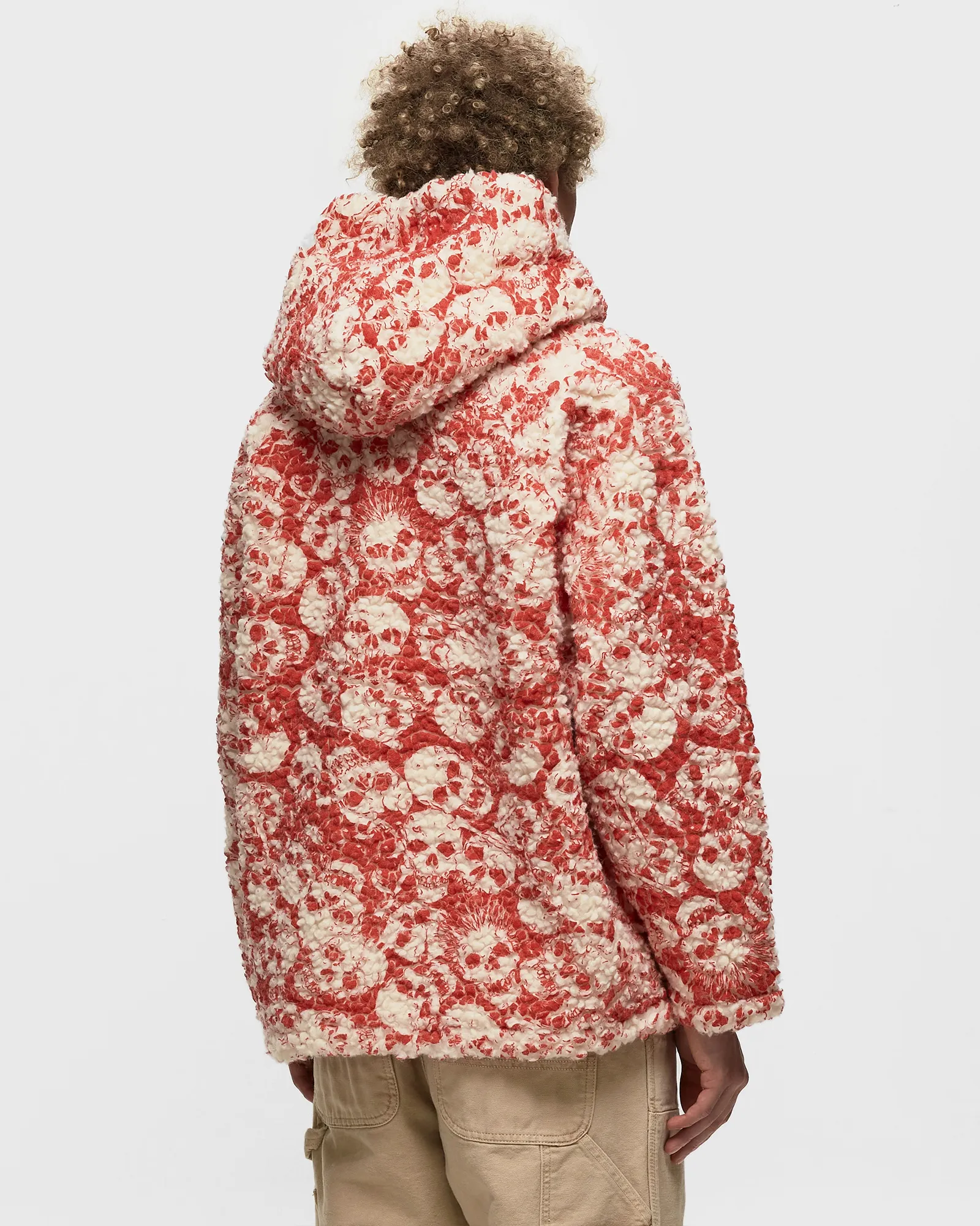 ERL PRINTED VINTAGE FLEECE HOODIE KNIT