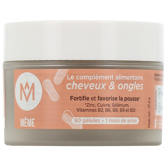 Meme Cheveux & Ongles gélules - Fortifie, favorise la pousse