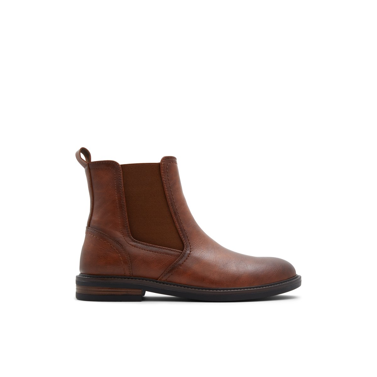 K STUDIO-Romab-Bottes chelsea - Talon plat - Cognac