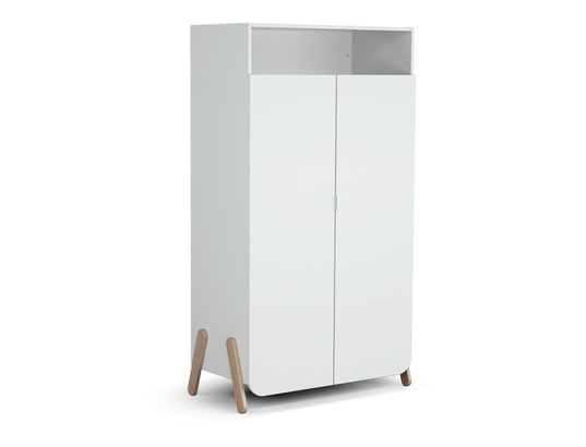 AT4 - Armoire enfant Armoire pirate - blanc / hêtre verni