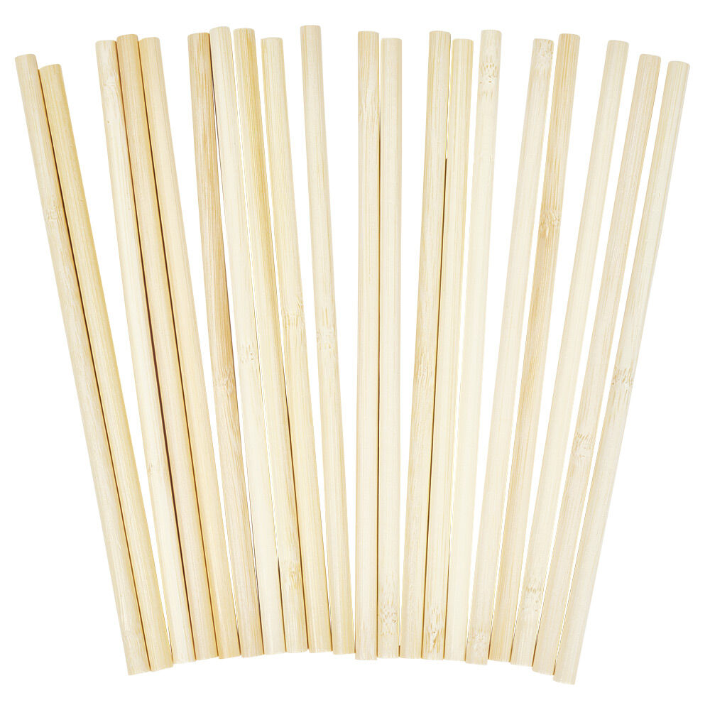 Paille réutilisable en bambou x20