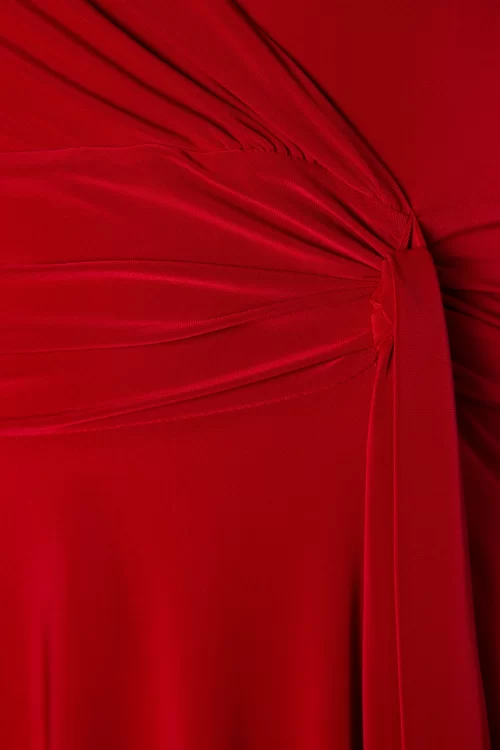 Vintage Chic for Topvintage Irene gekruiste swingjurk in rood