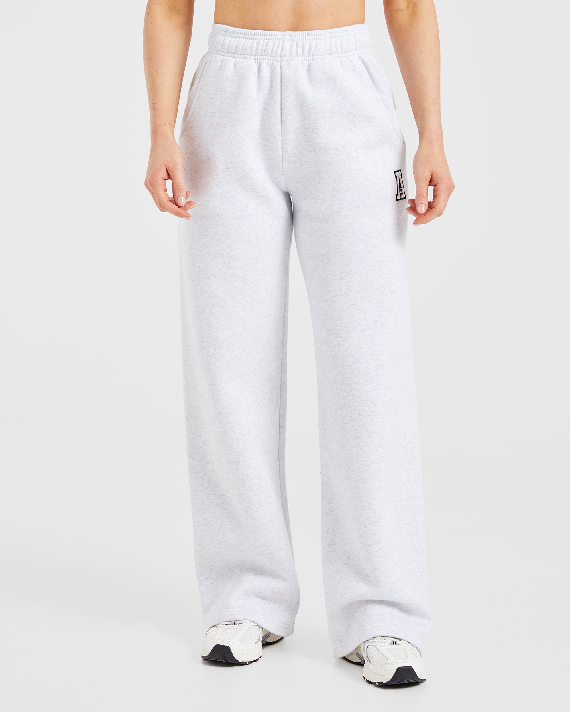 Varsity Embroidered Oversized Straight Leg Joggers