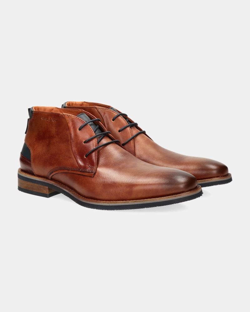 Van Lier Amalfi Hoge nette schoenen  - cognac