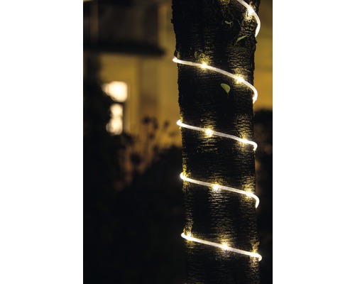 Konstsmide 10m LED-lichtbuis, warm wit licht, op batterijen