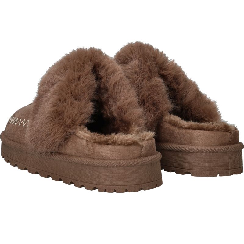Belizia Pantoffels Taupe Dames