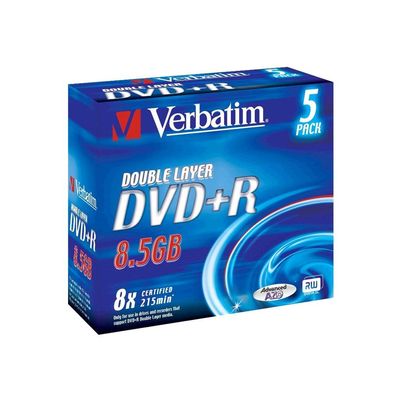 Verbatim - DVD+R DL x 5 - 8.5 Go - support de stockage