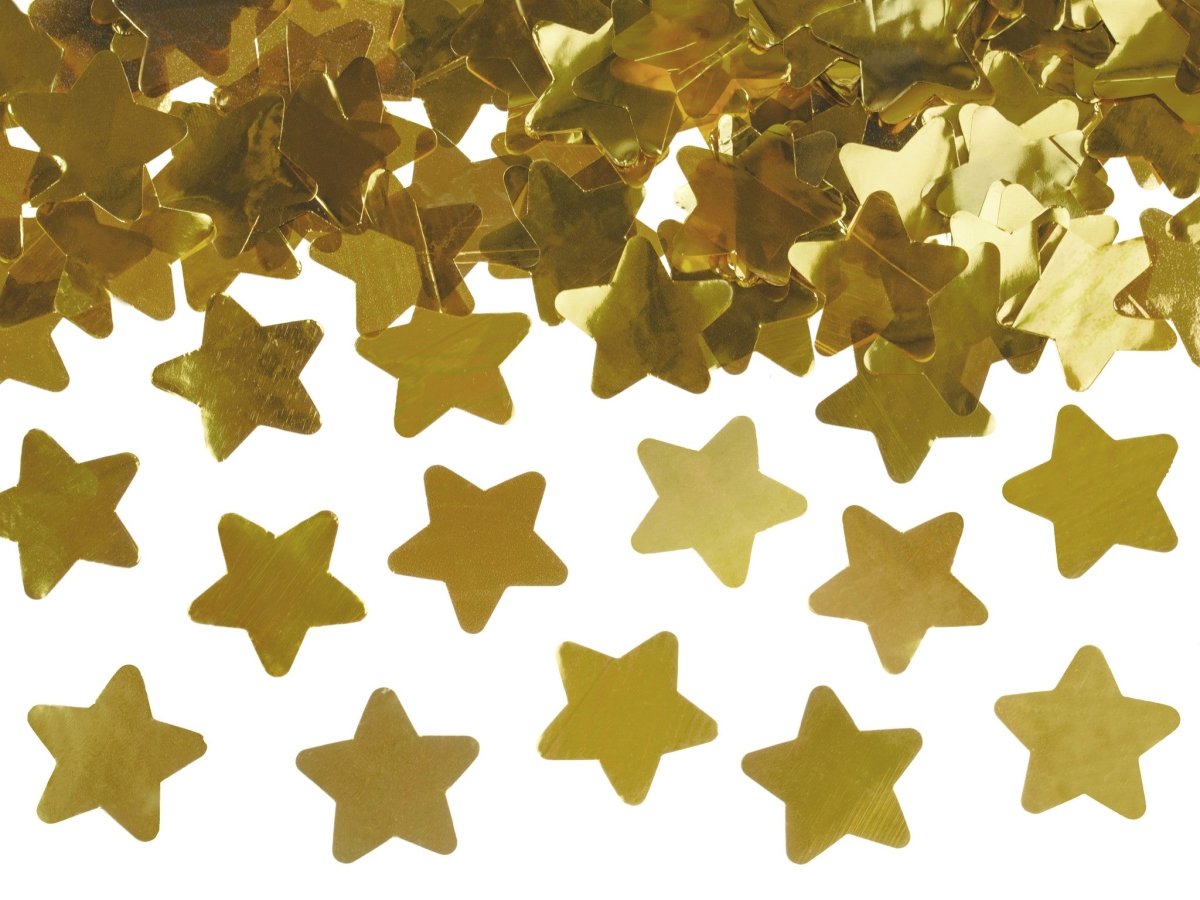 Confetti Kanon Sterren Goud 40cm