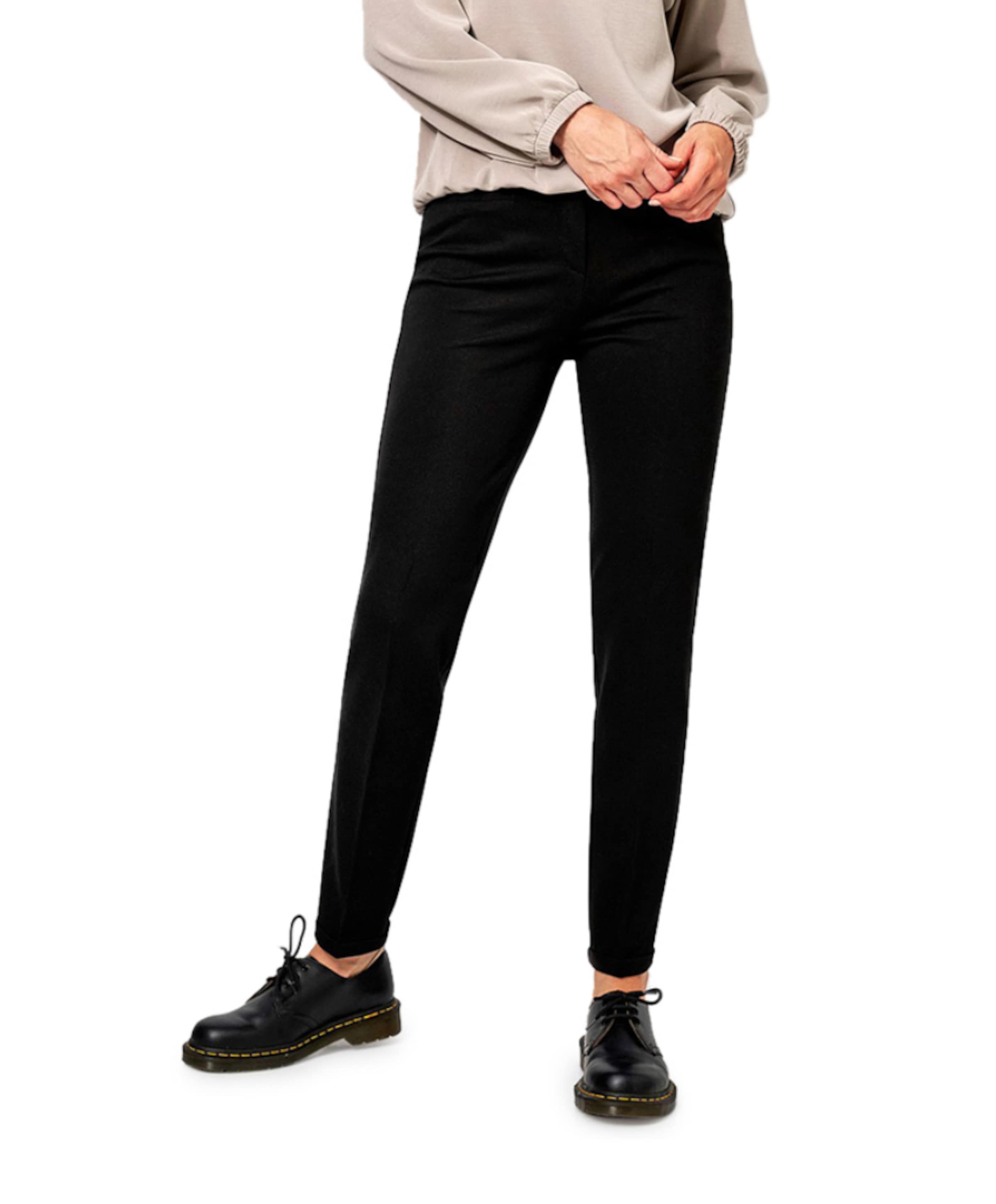 Toni Jolie Turn Up dames broek zwart