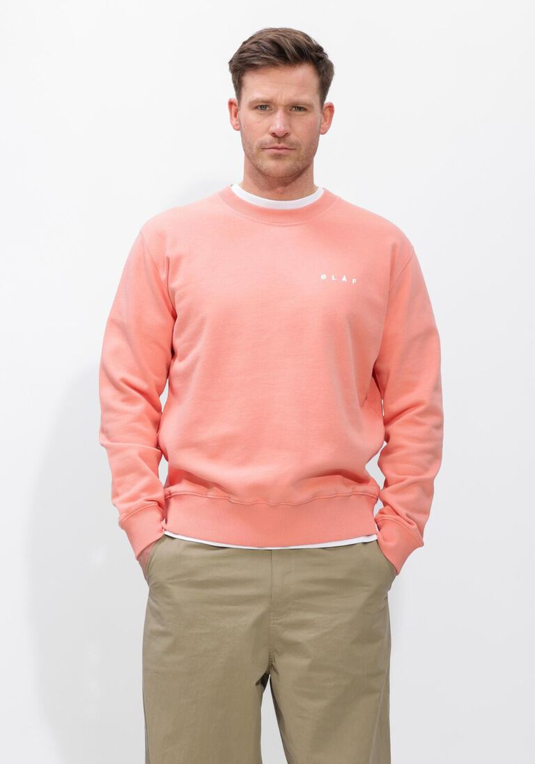 oranje olaf hussein sweater brushstroke face crewneck
