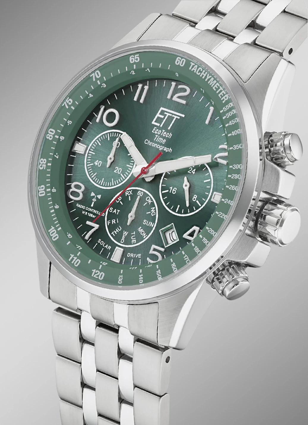Funk-Solar-Chronograph mit Wechselband