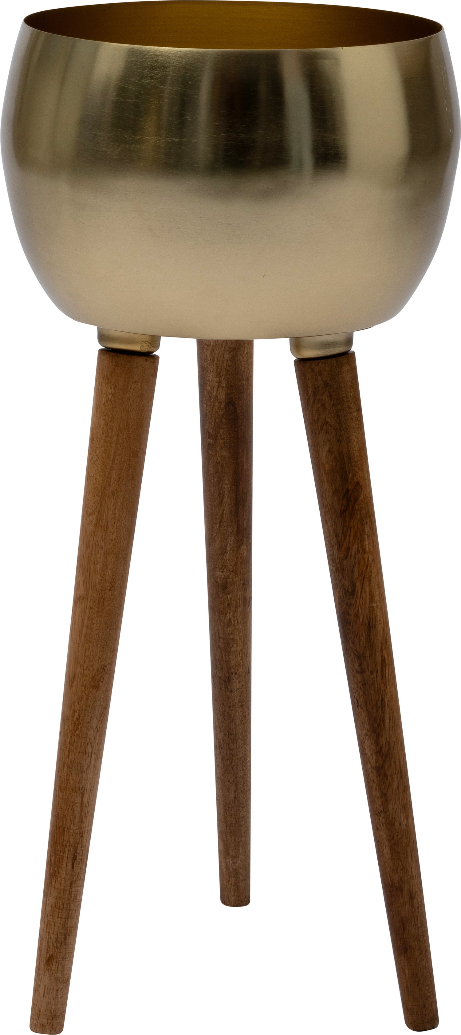 Intratuin bloempot Luis op poten goud D 25 H 53,5 cm