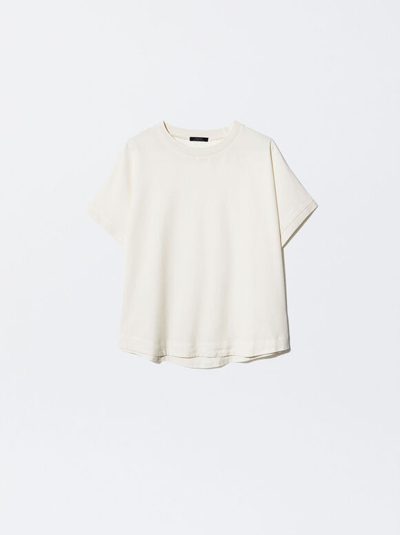 Camiseta Lyocell - Crudo